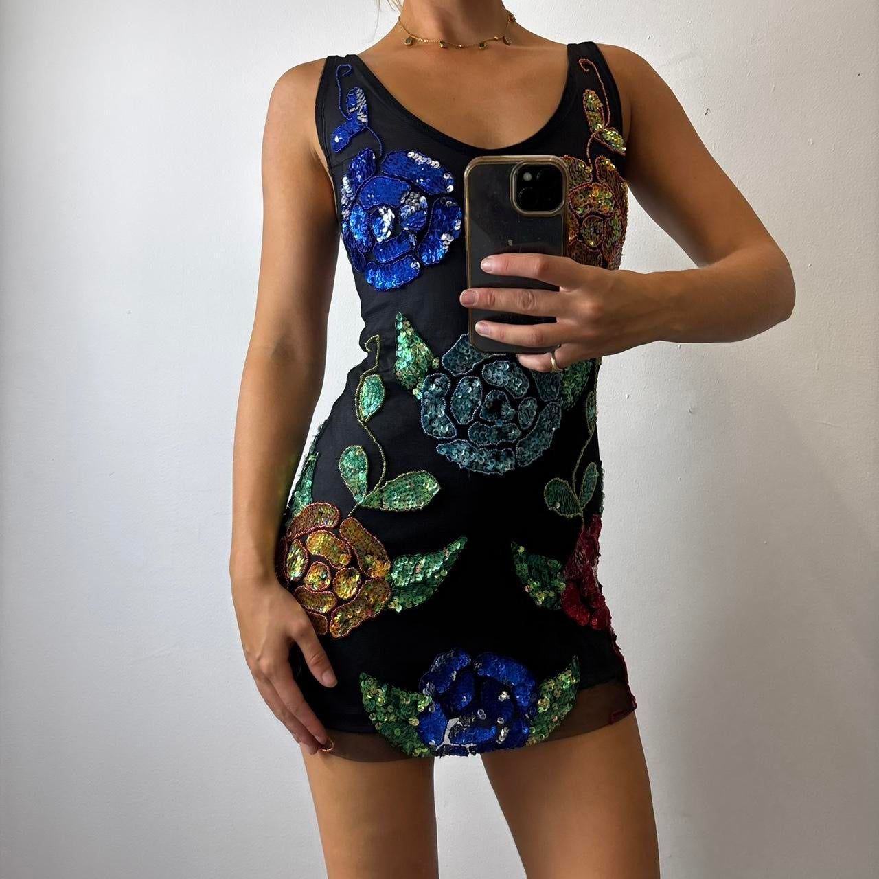 vintage sequin dress