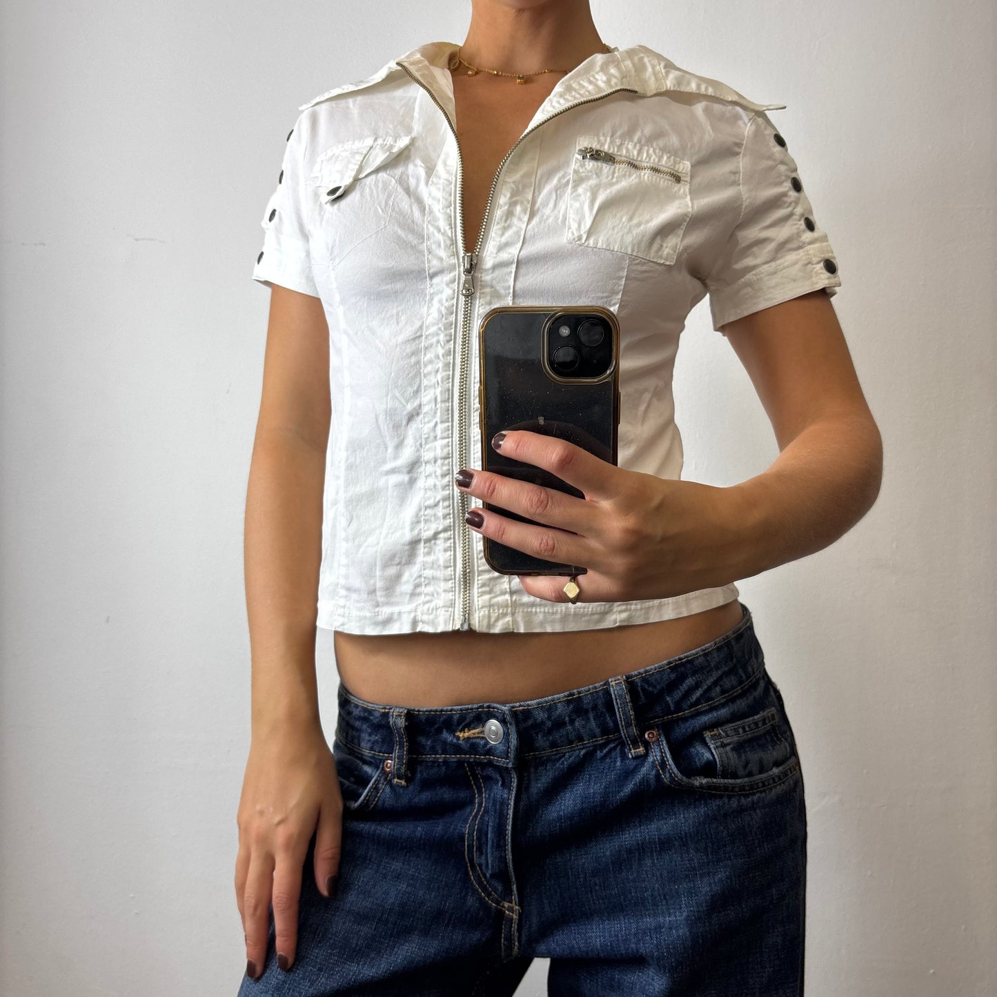 vintage zip shirt