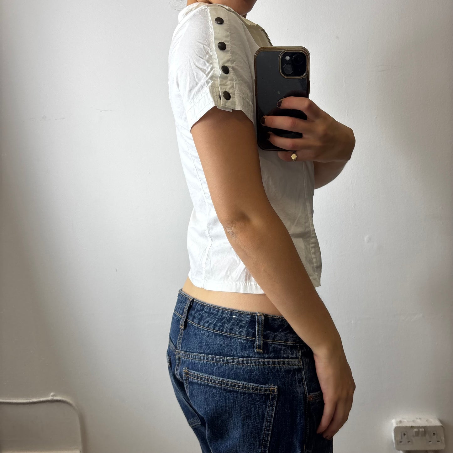 vintage zip shirt