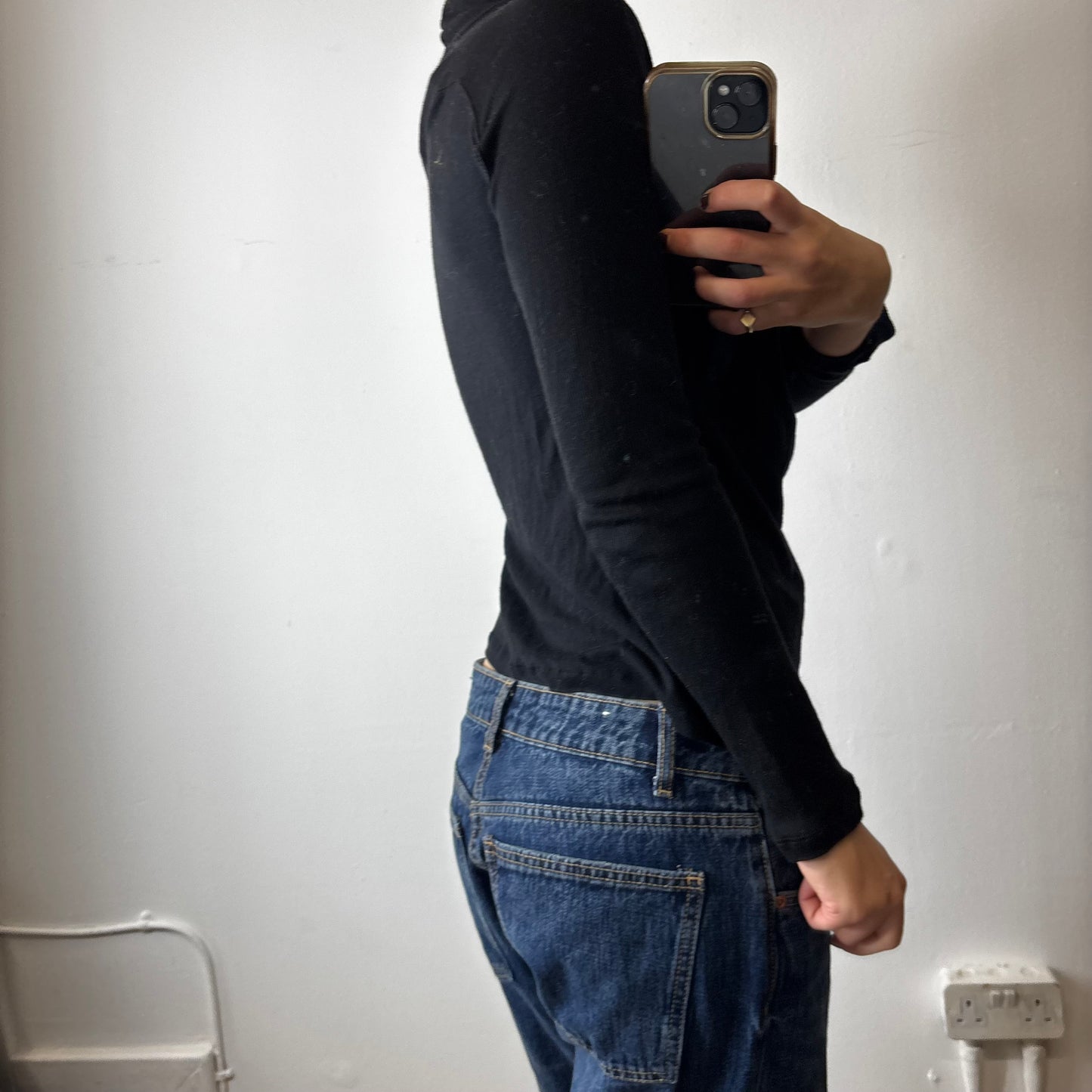 vintage wrap front top