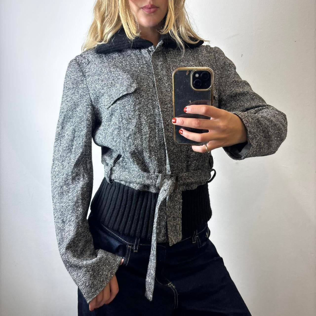 belted jacket