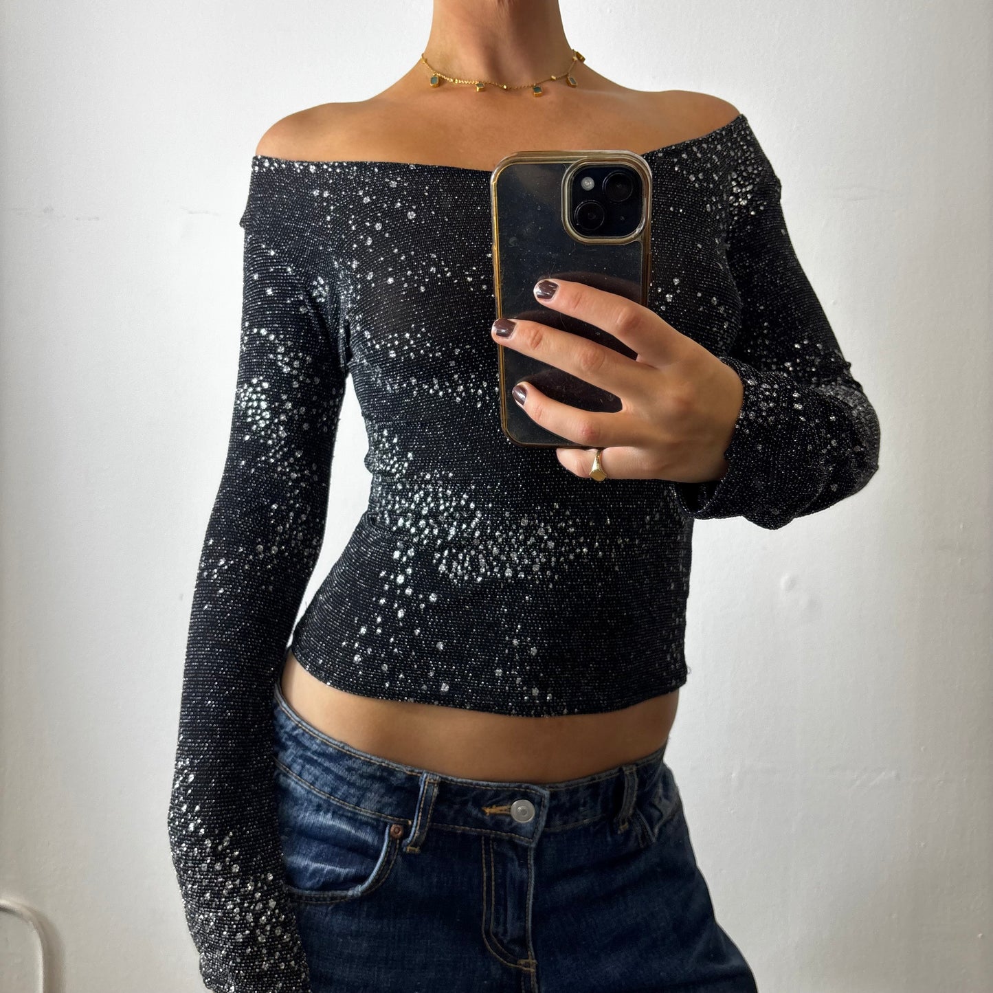 vintage off the shoulder top