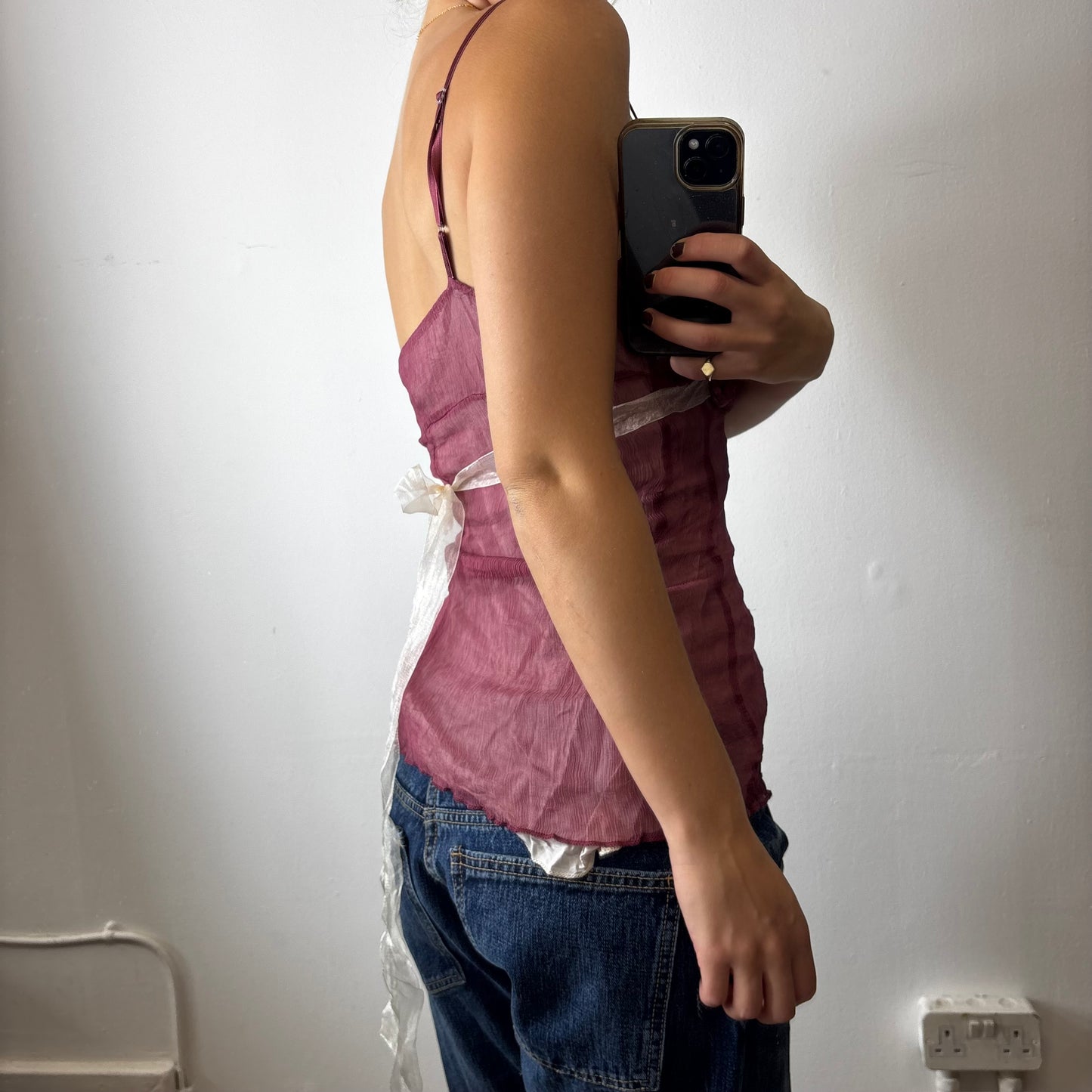 vintage mesh cami