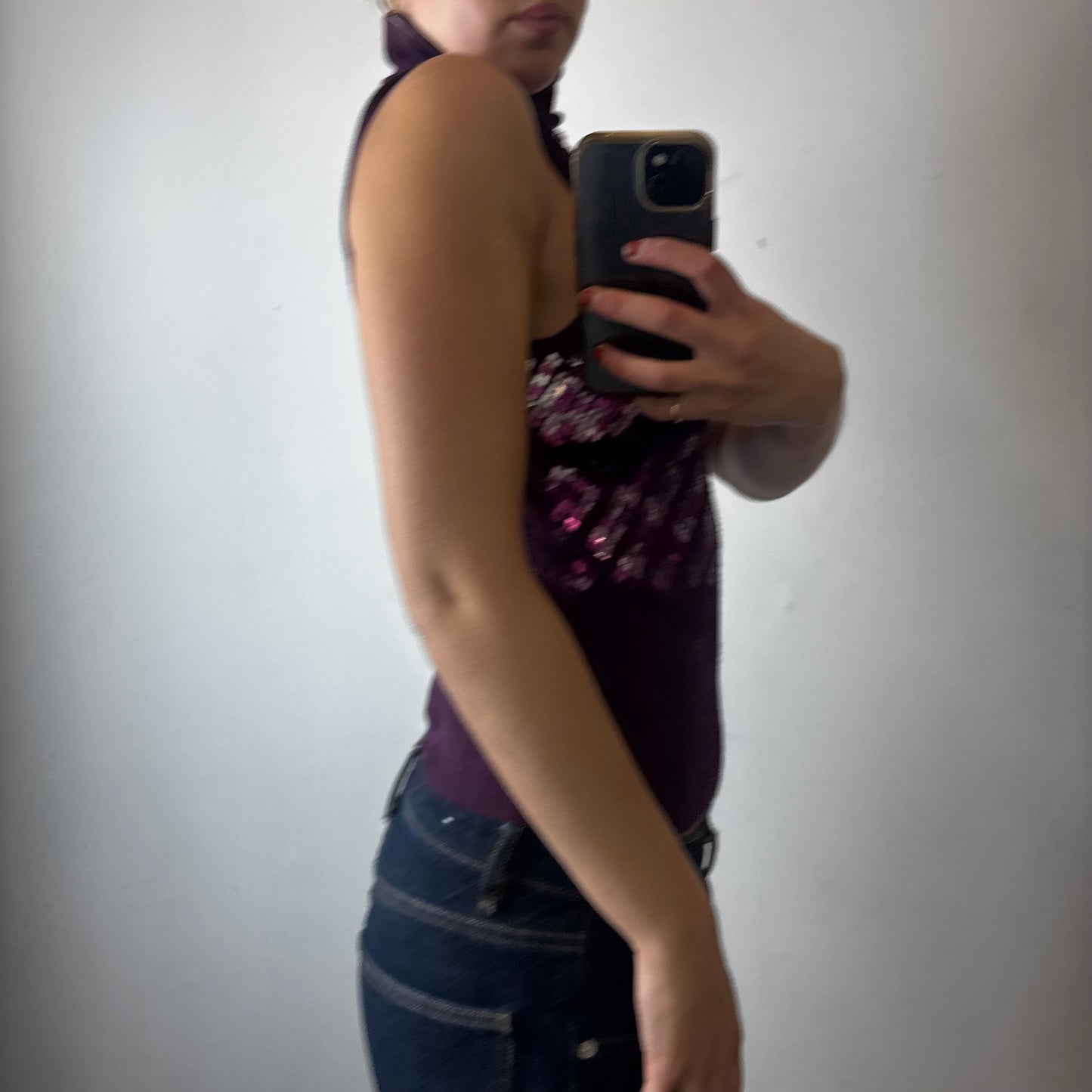knit beaded top