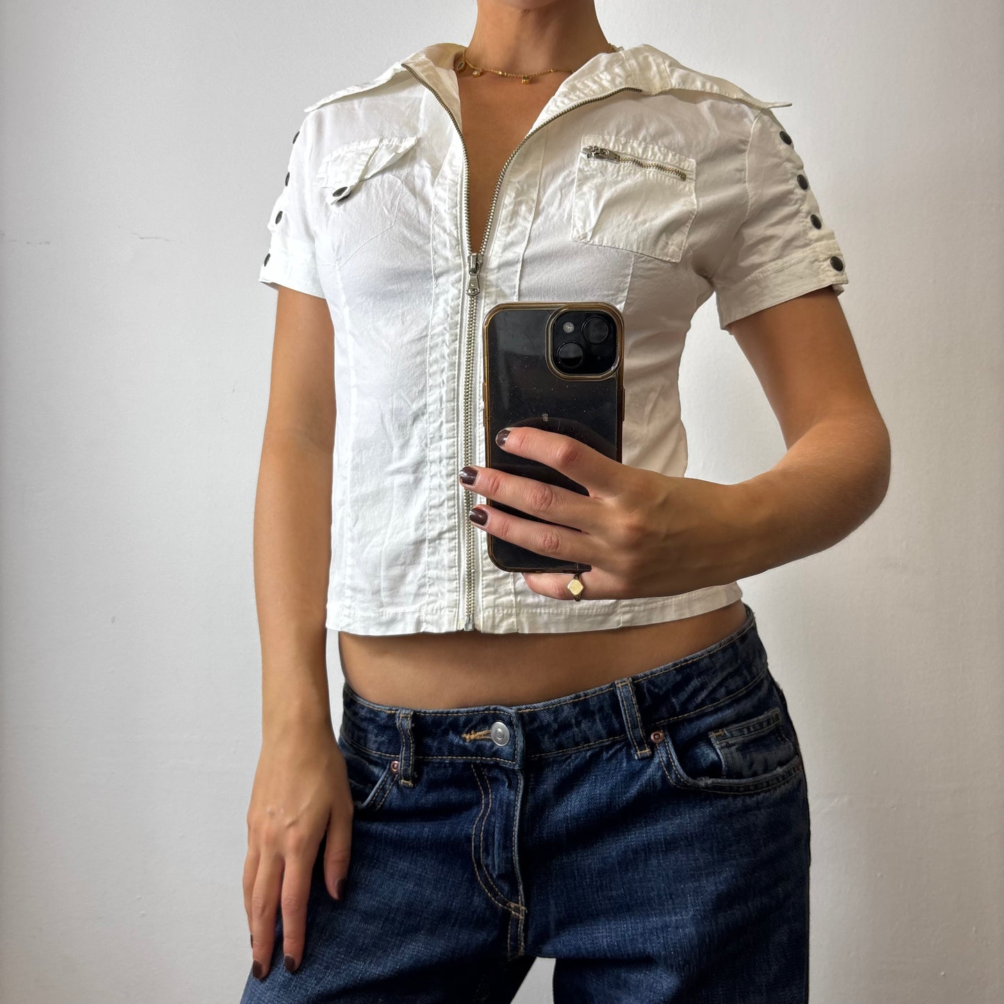 vintage zip shirt