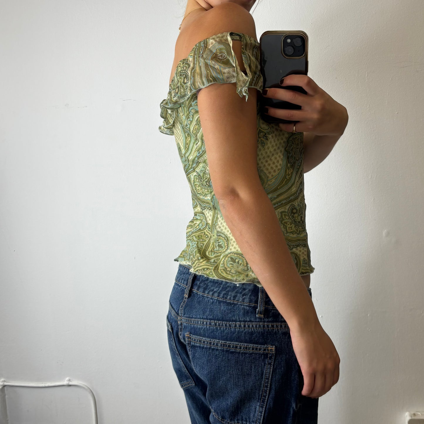 vintage mesh top