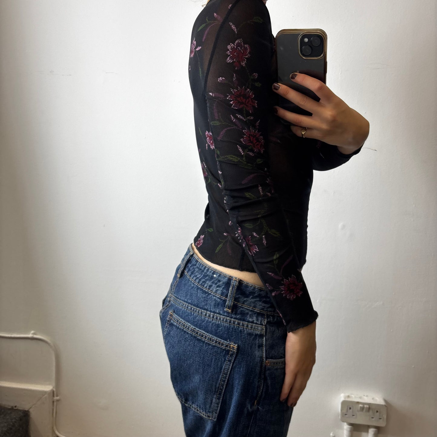 vintage mesh top