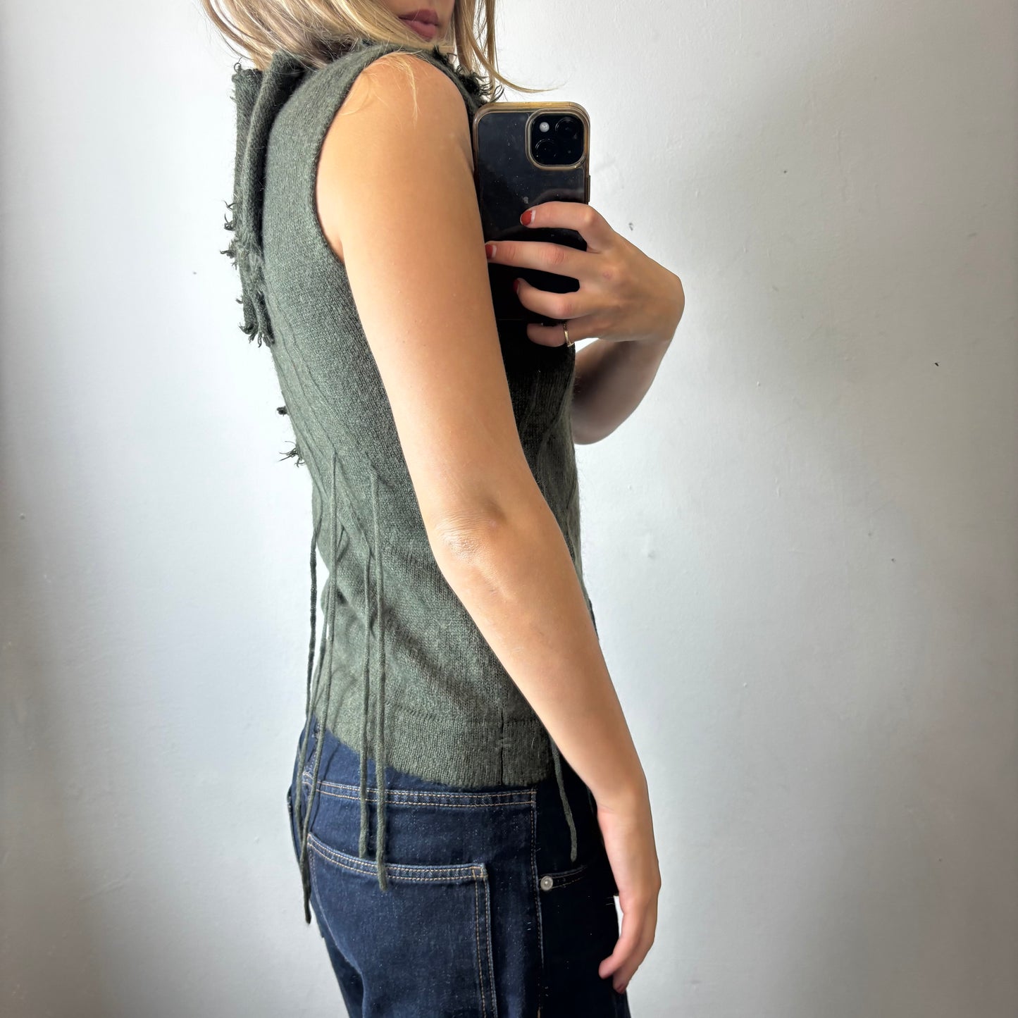 knit high neck top