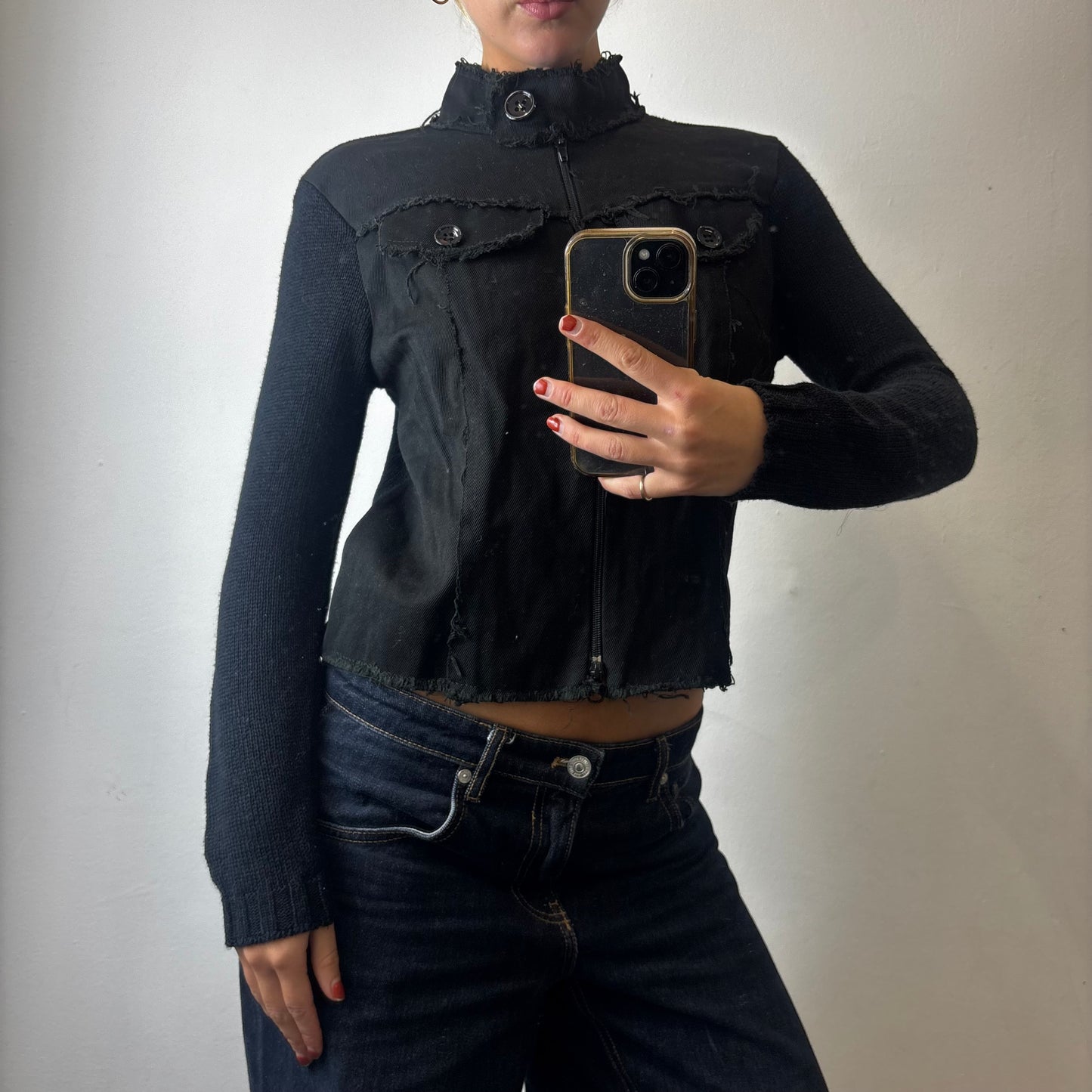 zip up cargo jacket
