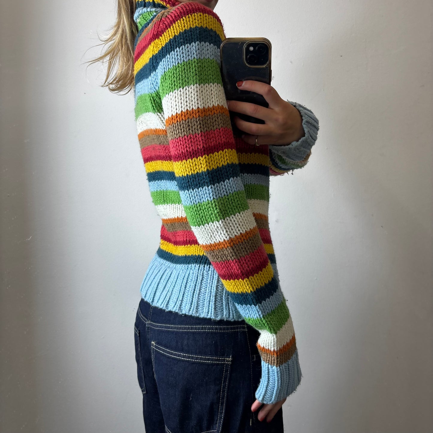 chunky knit striped jumper