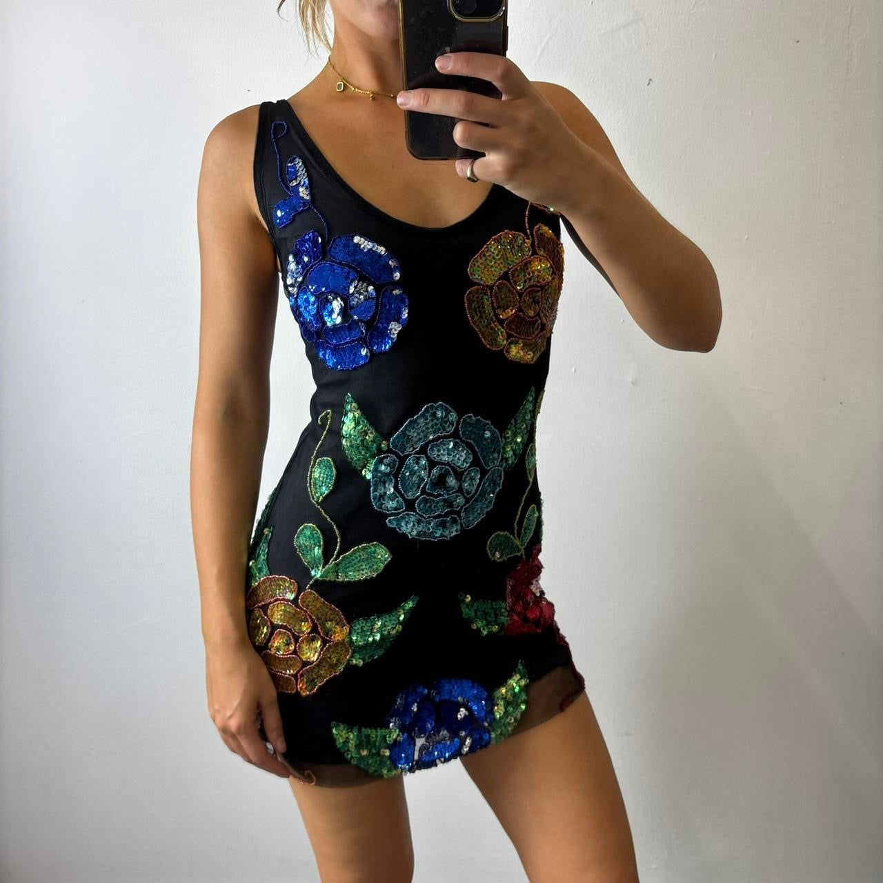 vintage sequin dress