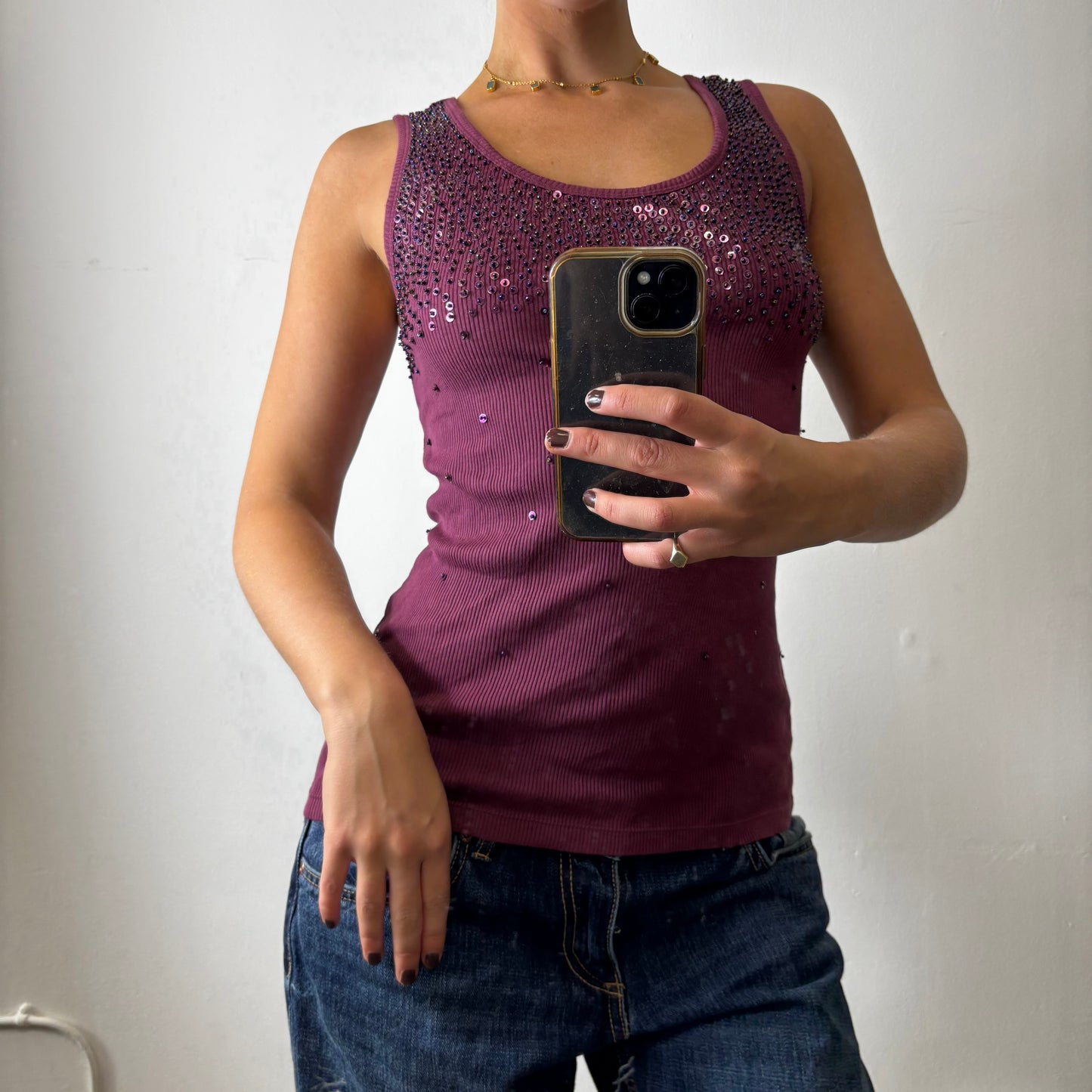 vintage sequin top