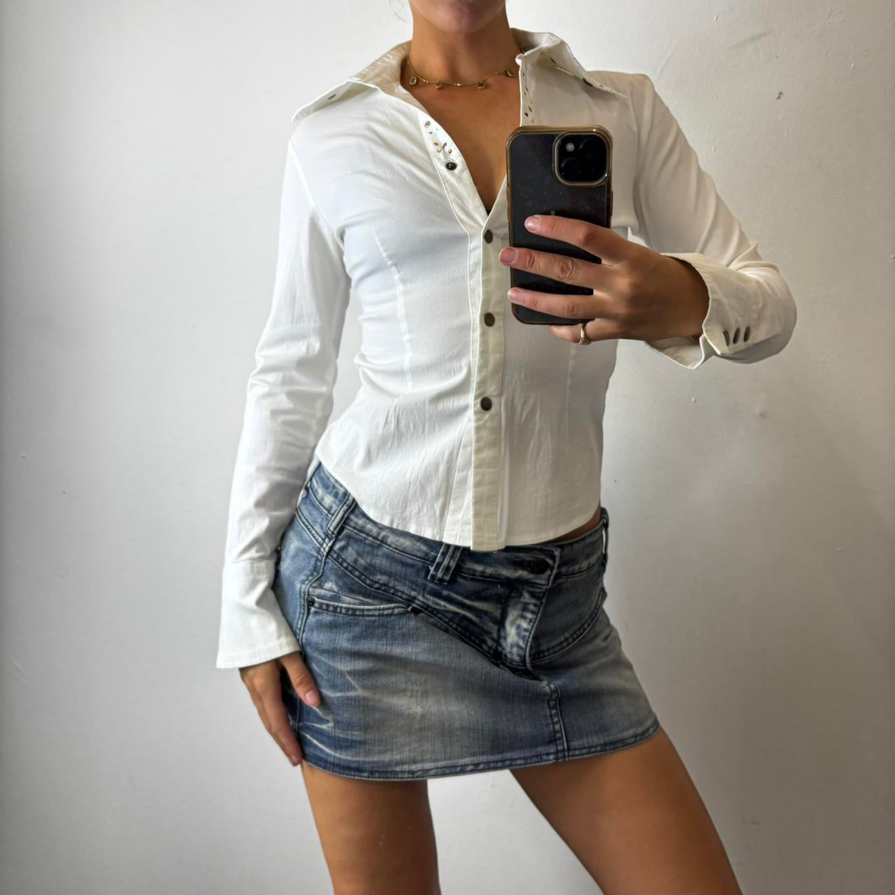 vintage button shirt