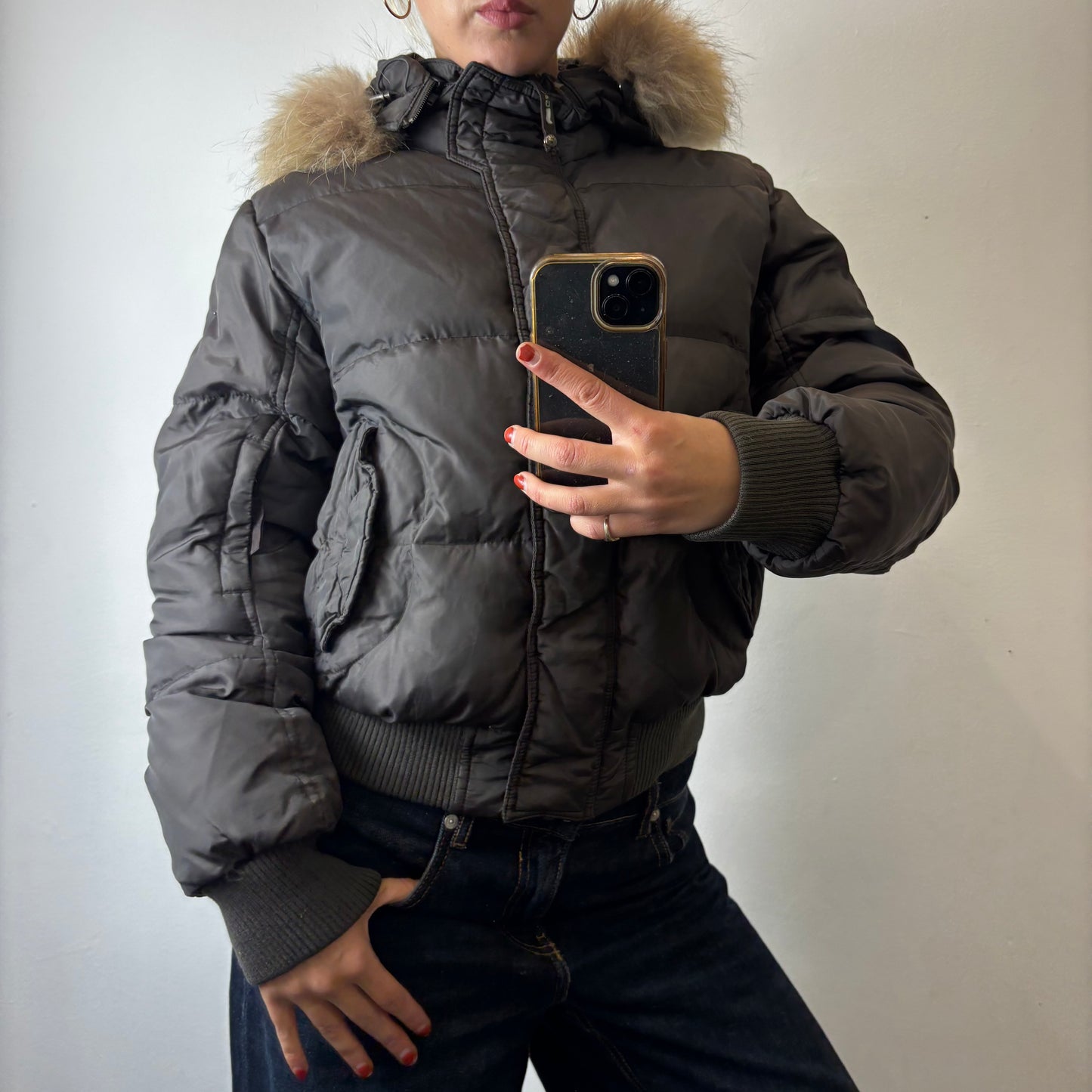 brown puffer