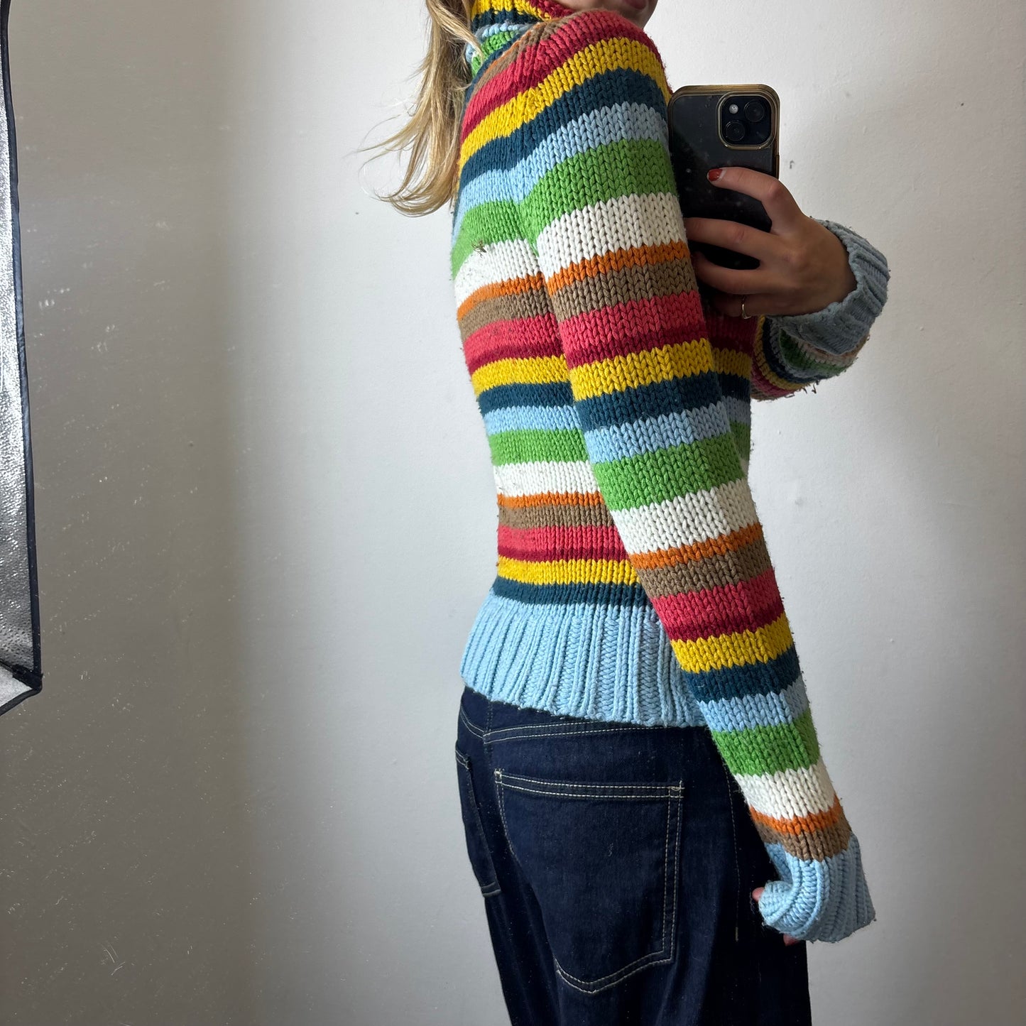 chunky knit striped jumper