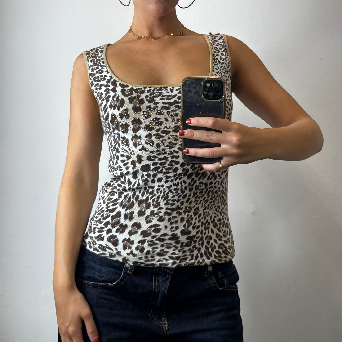 animal print top