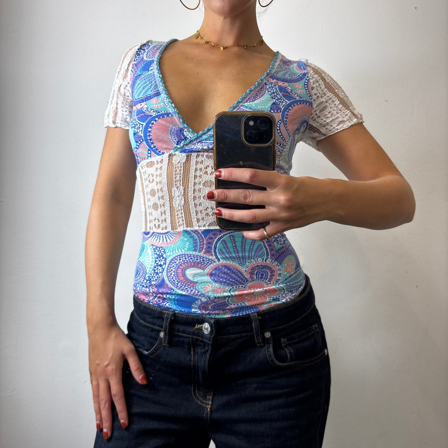 tie back floral top