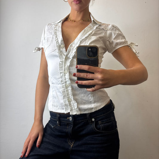 white broderie shirt