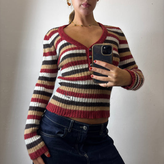 stripey knit jumper