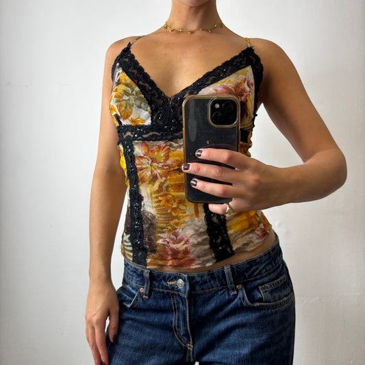 vintage beaded cami top