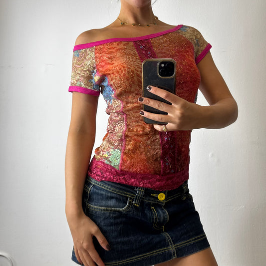 vintage glitter top