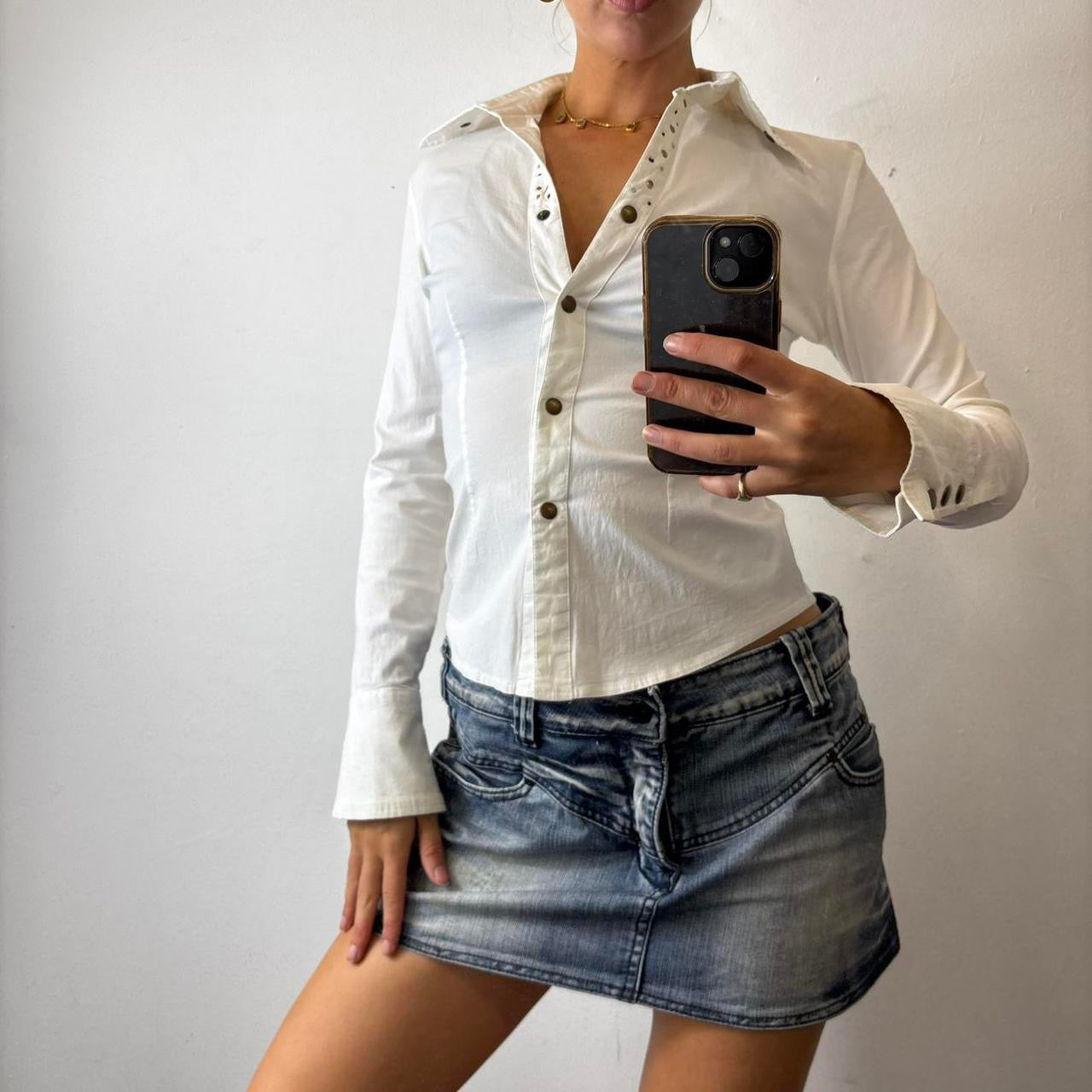 vintage button shirt