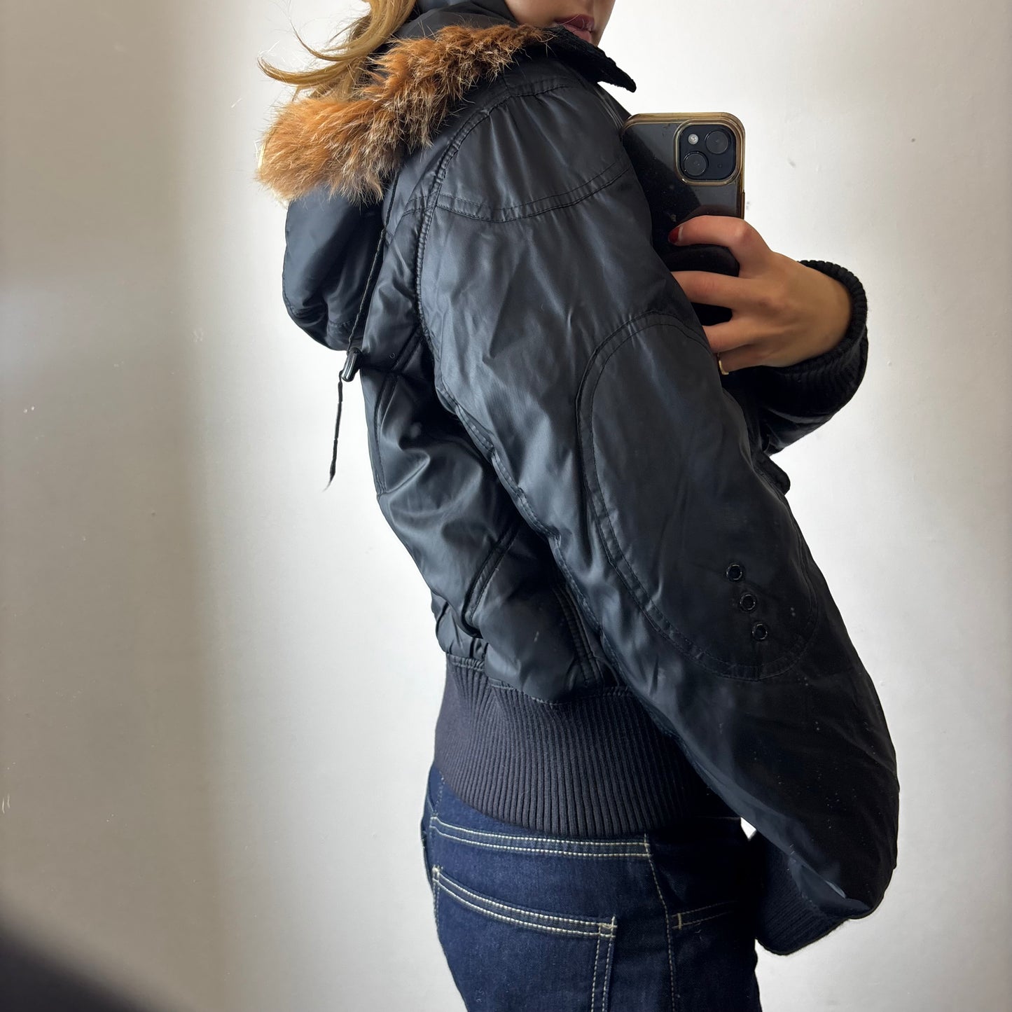 puffer jacket with hood