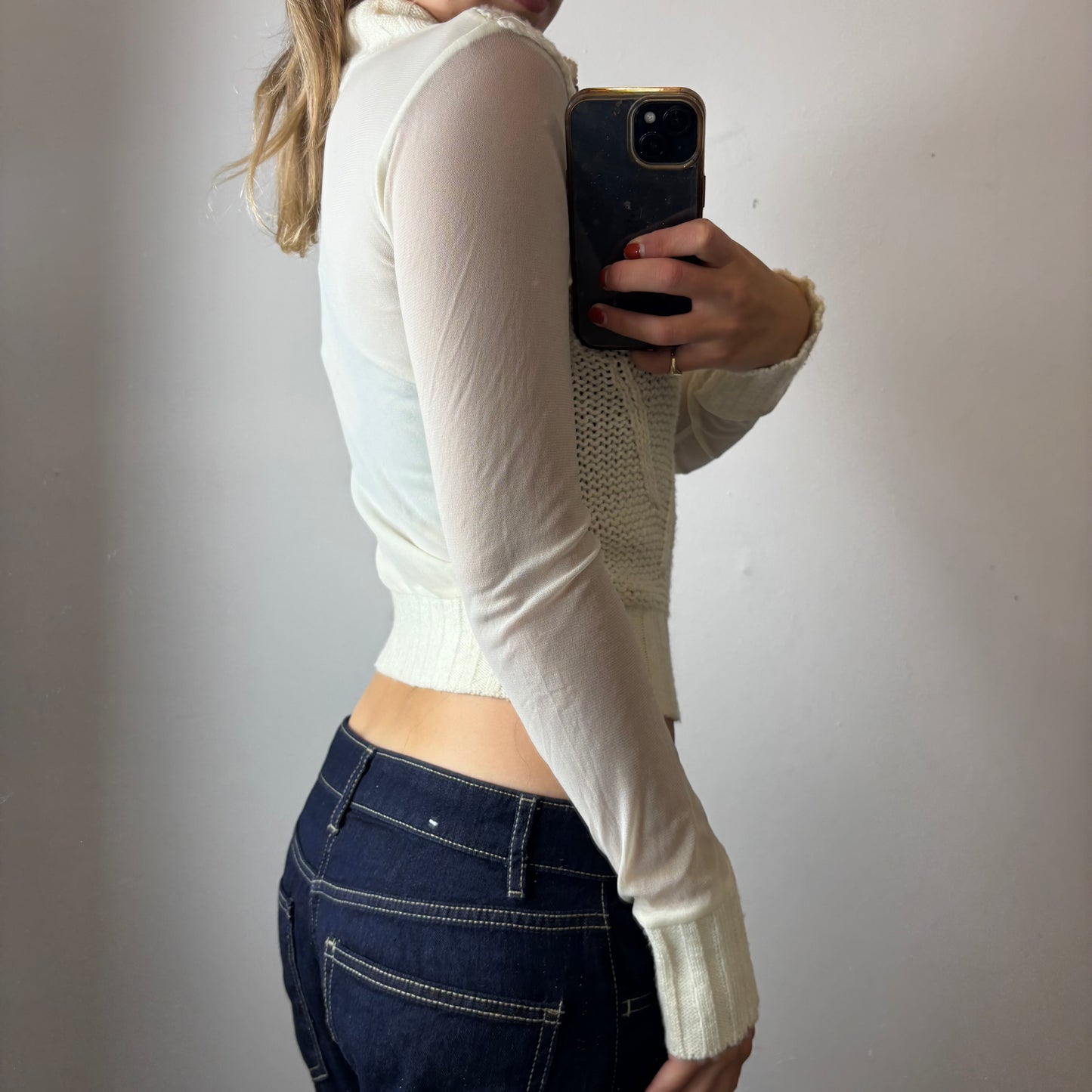 knit zip up