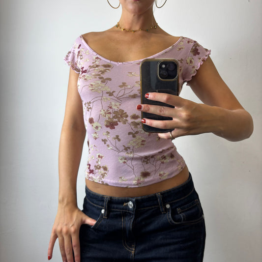 pink mesh top