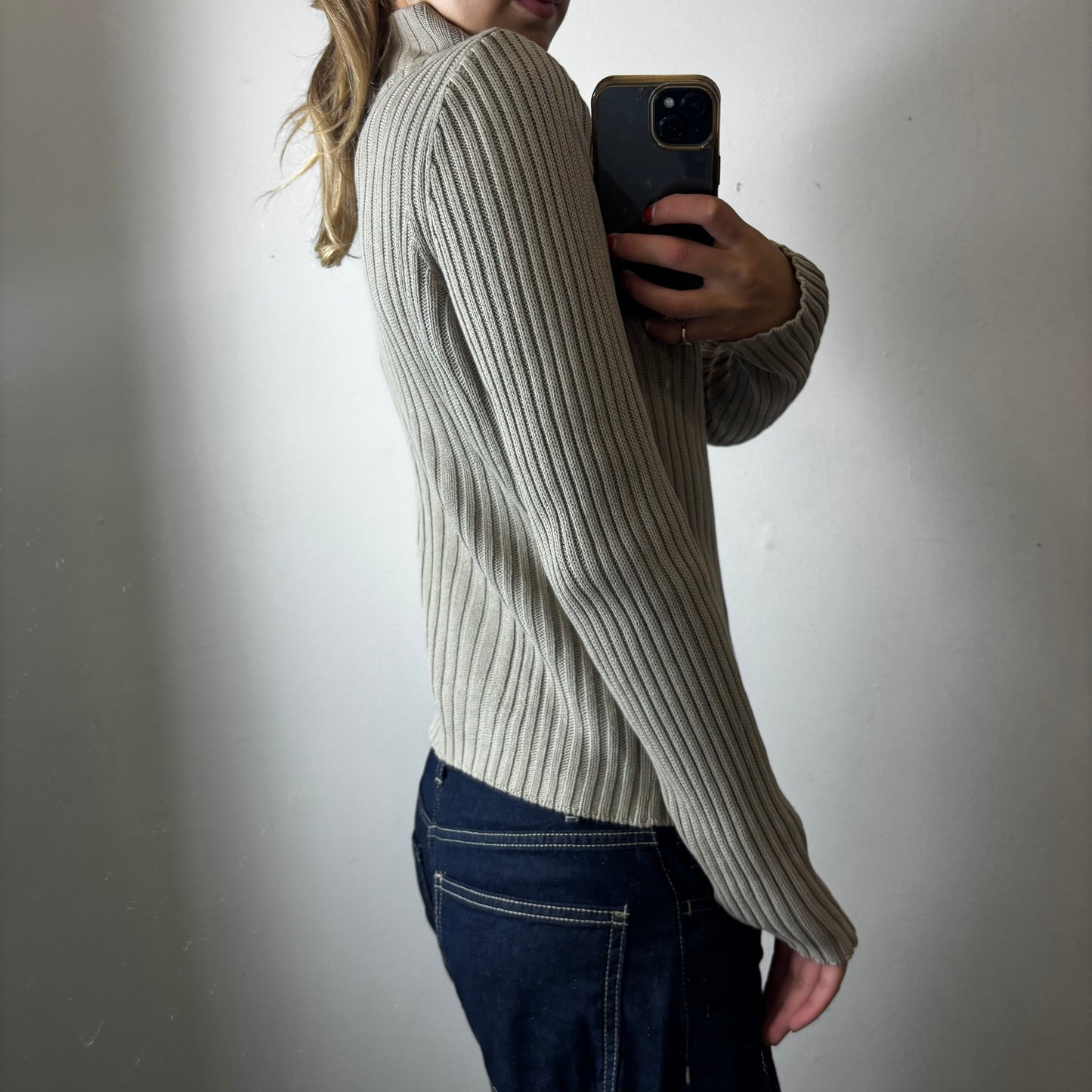 knit zip up