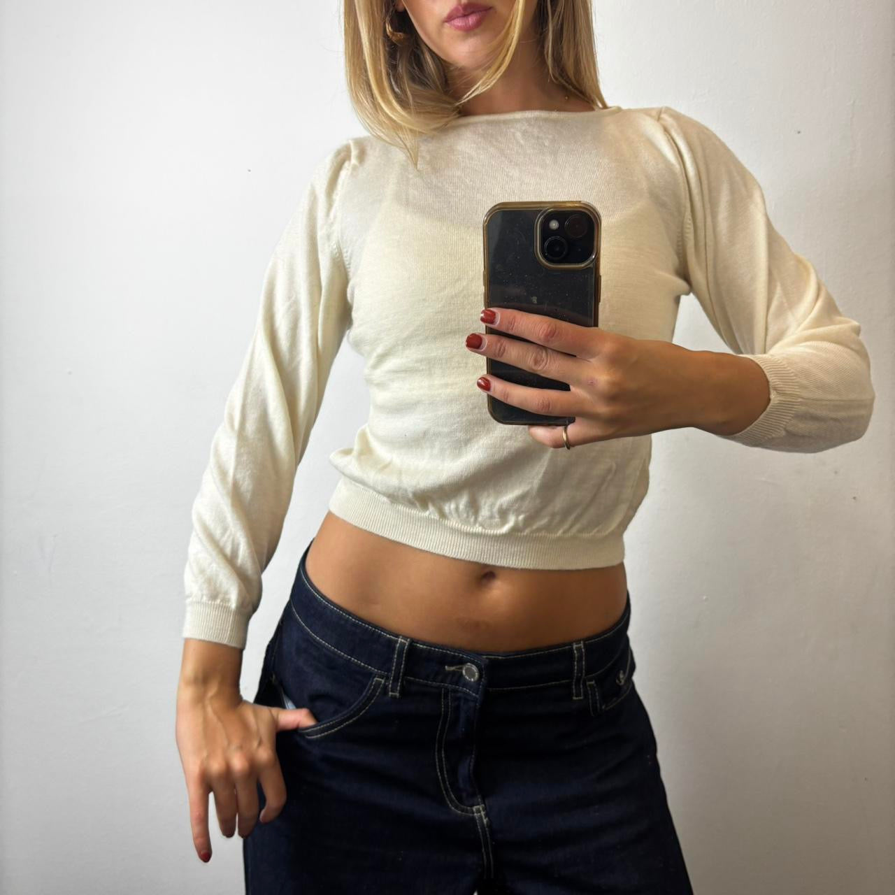 cream jumper