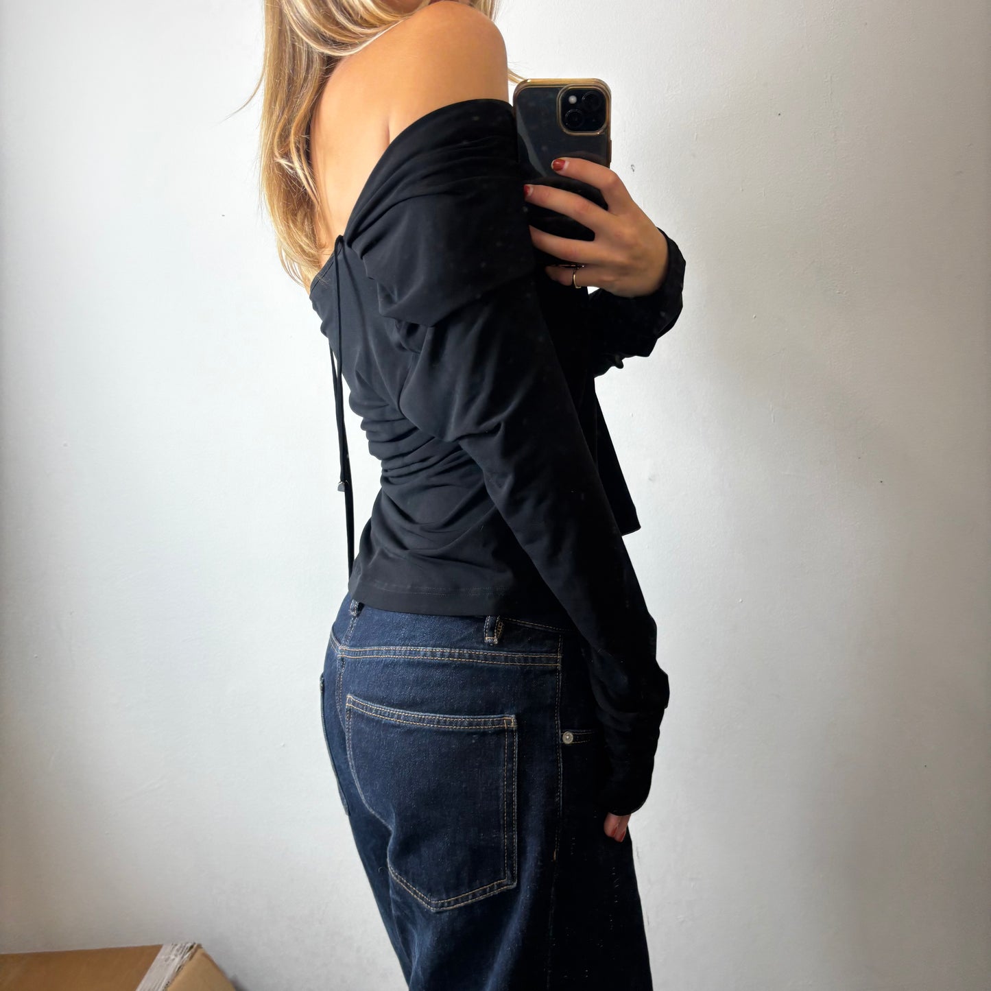 slinky off the shoulder top