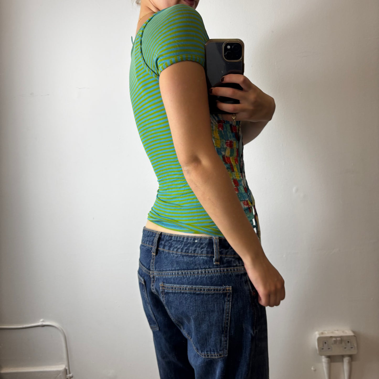 vintage green top