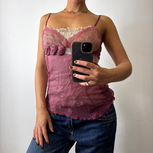 vintage mesh cami