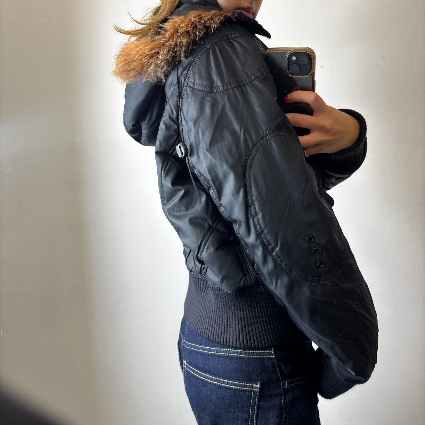 puffer jacket with hood