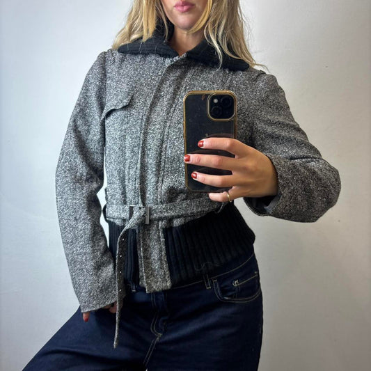 belted jacket