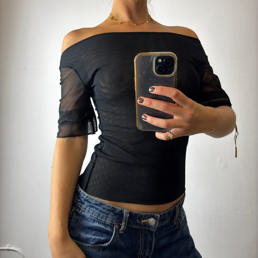 vintage mesh top