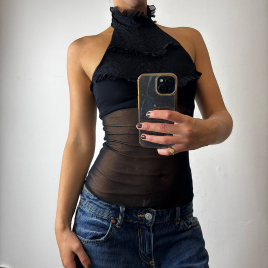 vintage mesh top