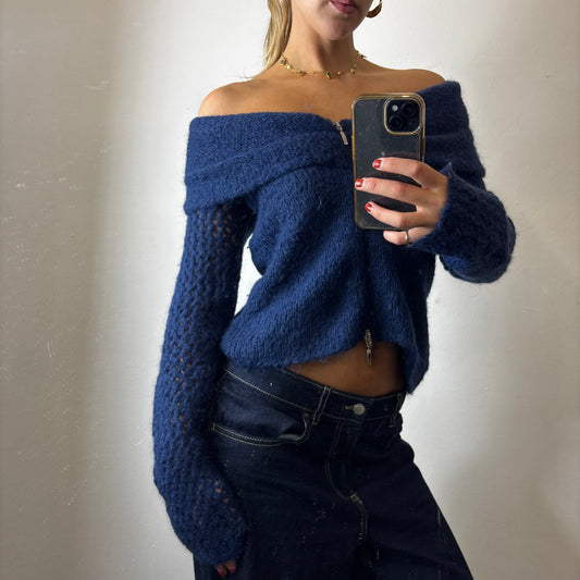 off the shoulder knit jumper