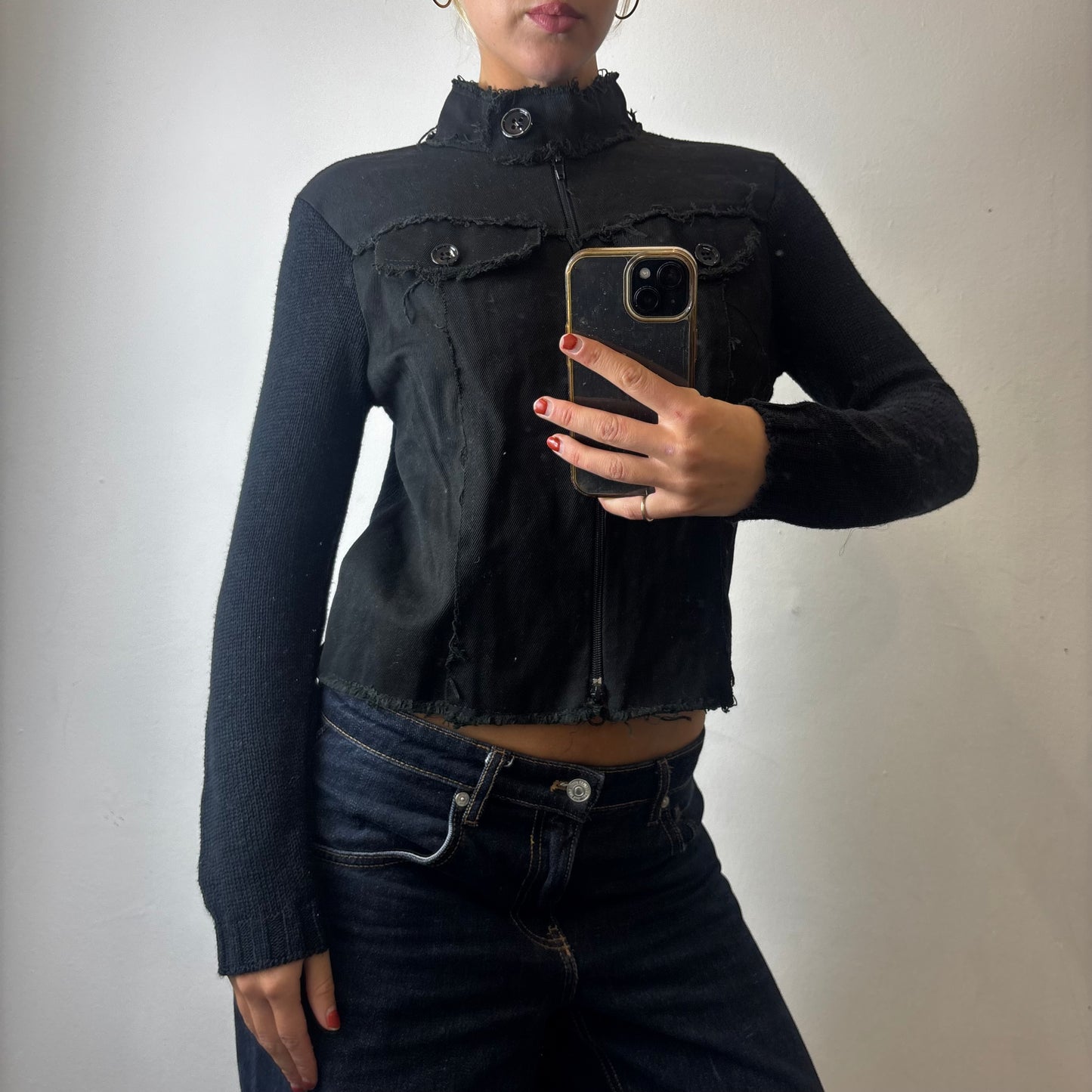 zip up cargo jacket