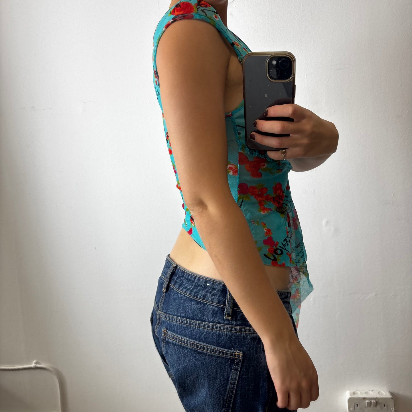 vintage mesh top
