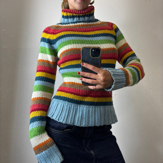 chunky knit striped jumper