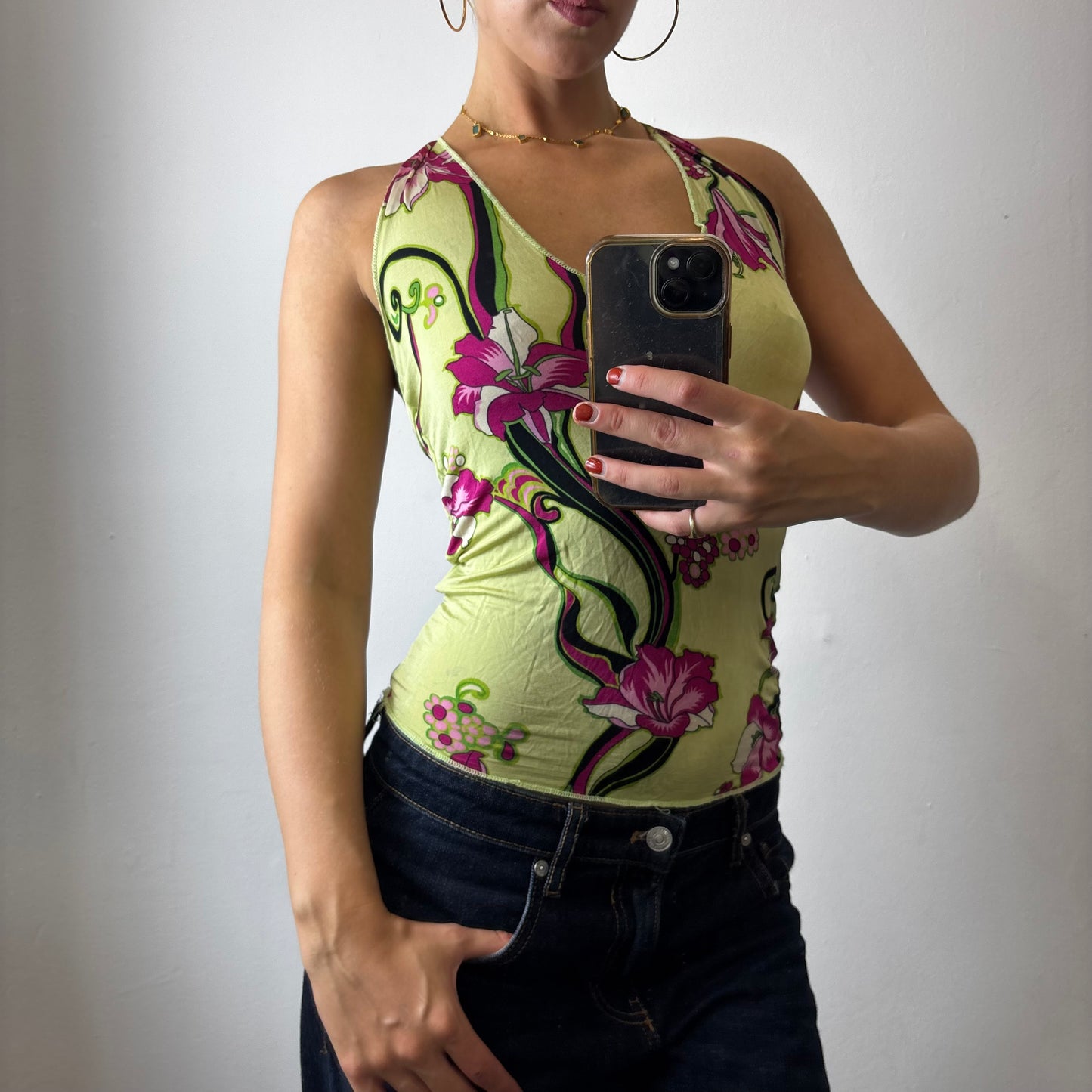floral halter top