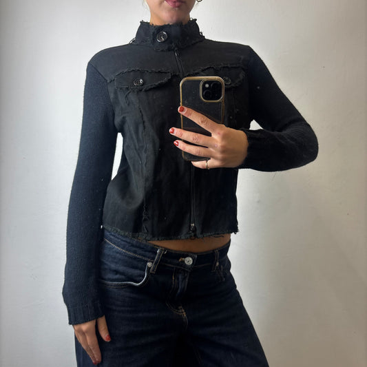 zip up cargo jacket