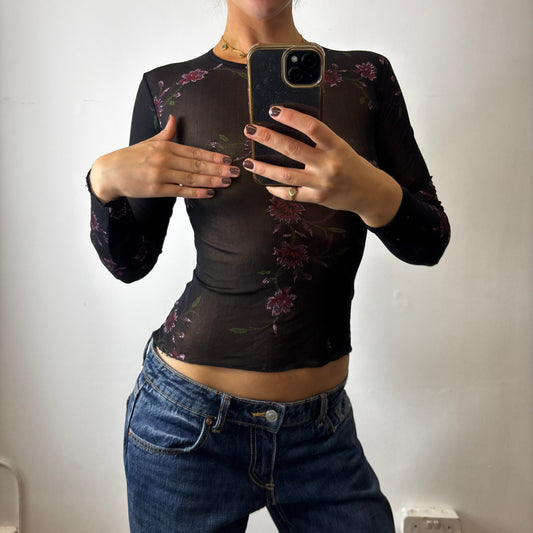vintage mesh top