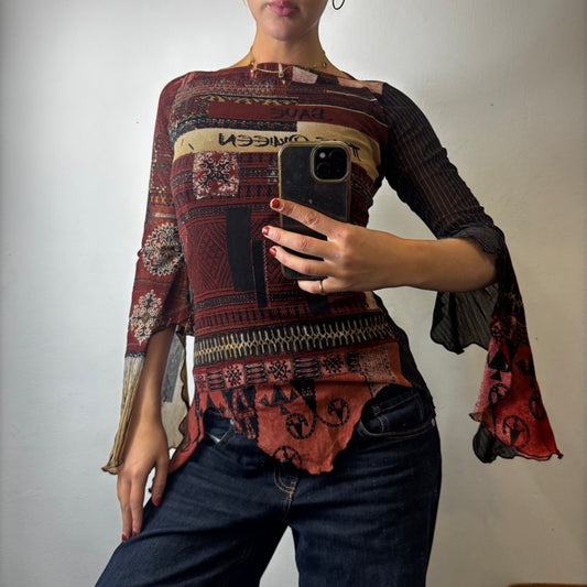 save the queen top (vintage designer)