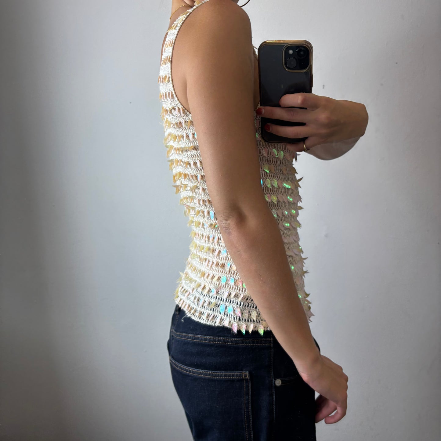 sequin top