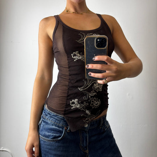 vintage brown top