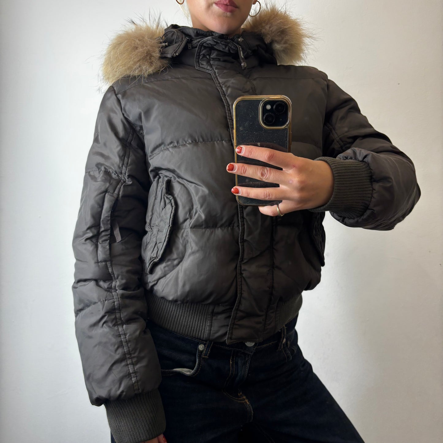 brown puffer