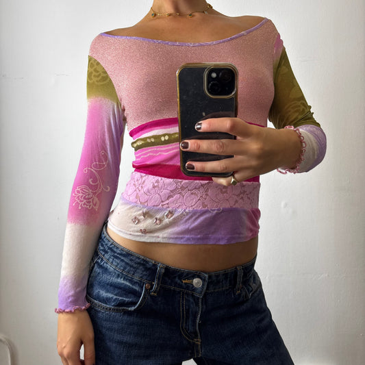 vintage glitter top